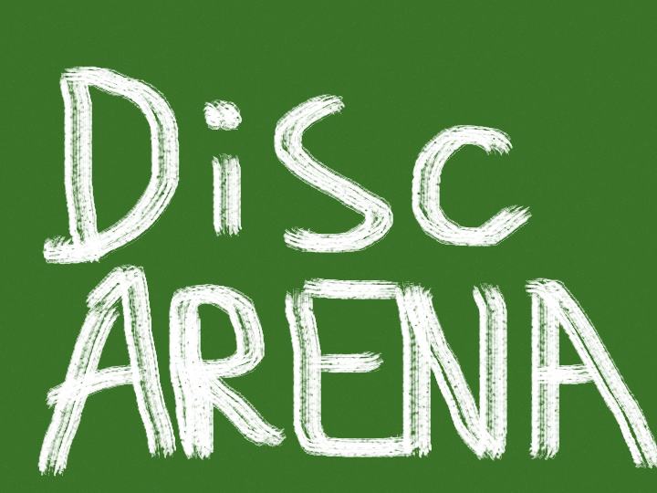 Disc Arena 绿色黑板手绘风格游戏封面